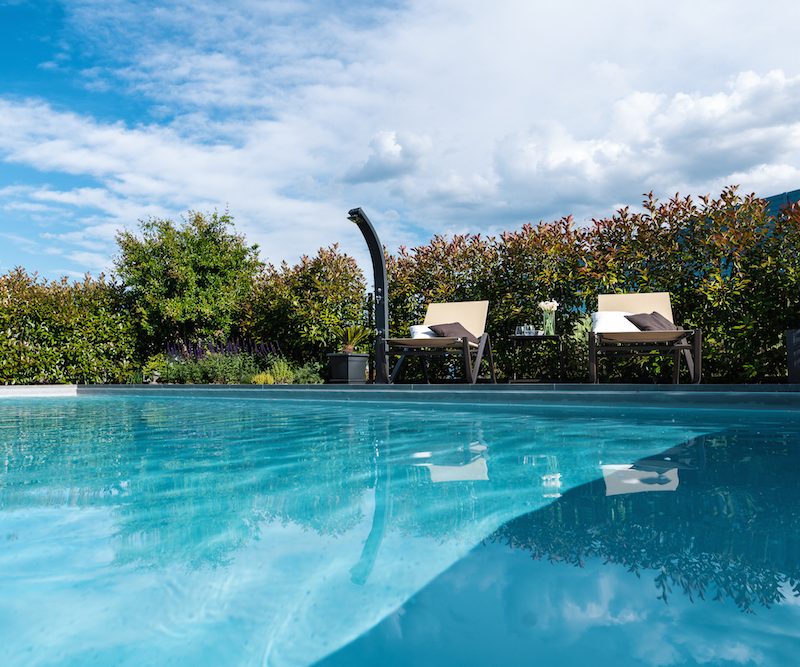 Piscina in giardino